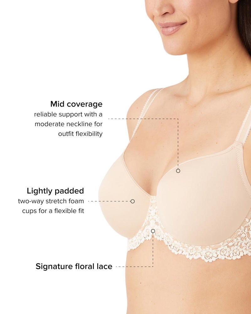 Wacoal womens Embrace Lace Contour bras, Sand, 36DD US - Image 2